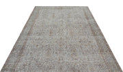 Atina Grey Vintage Wool Handmade Area Rug 6'0" x 9'7"
