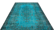 Atina Turquoise Vintage Wool Handmade Area Rug 6'8" x 10'9"