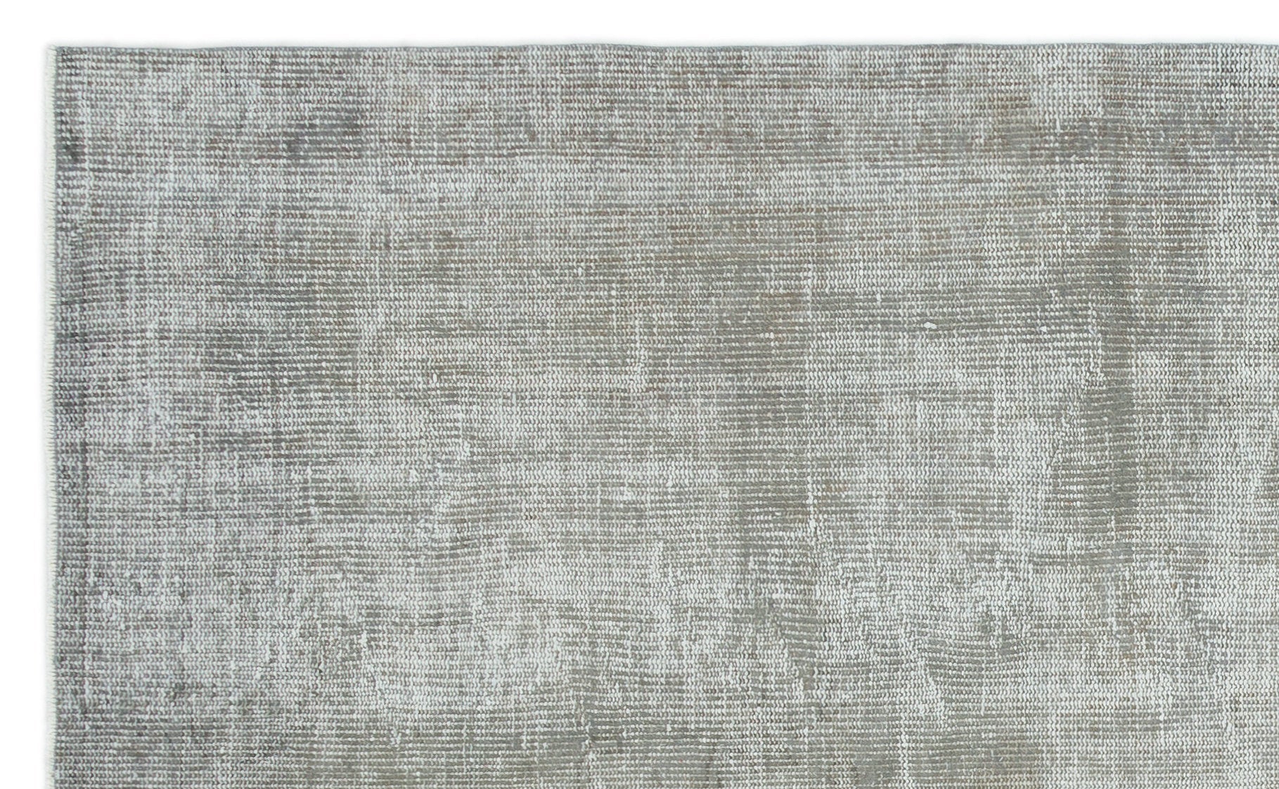 Atina Grey Vintage Wool Handmade Area Rug 5'2" x 8'4"