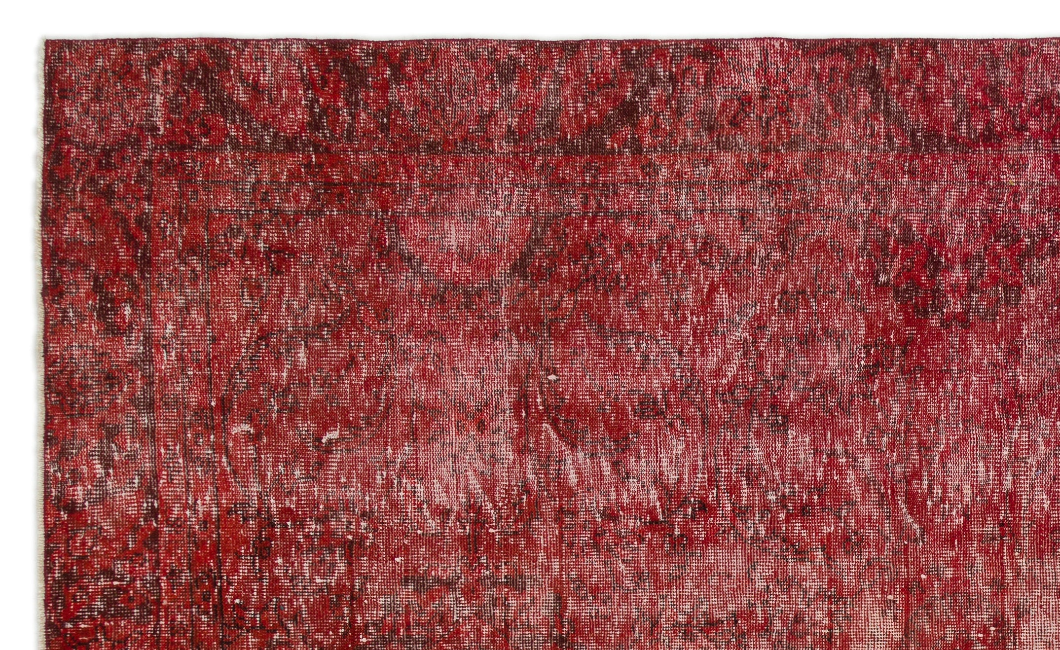 Atina Red Vintage Wool Handmade Area Rug 6'0" x 9'11"