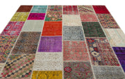 Iskece Beige Vintage Wool Handmade Area Rug 8'1" x 10'1"