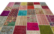 Iskece Beige Vintage Wool Handmade Area Rug 8'1" x 10'0"