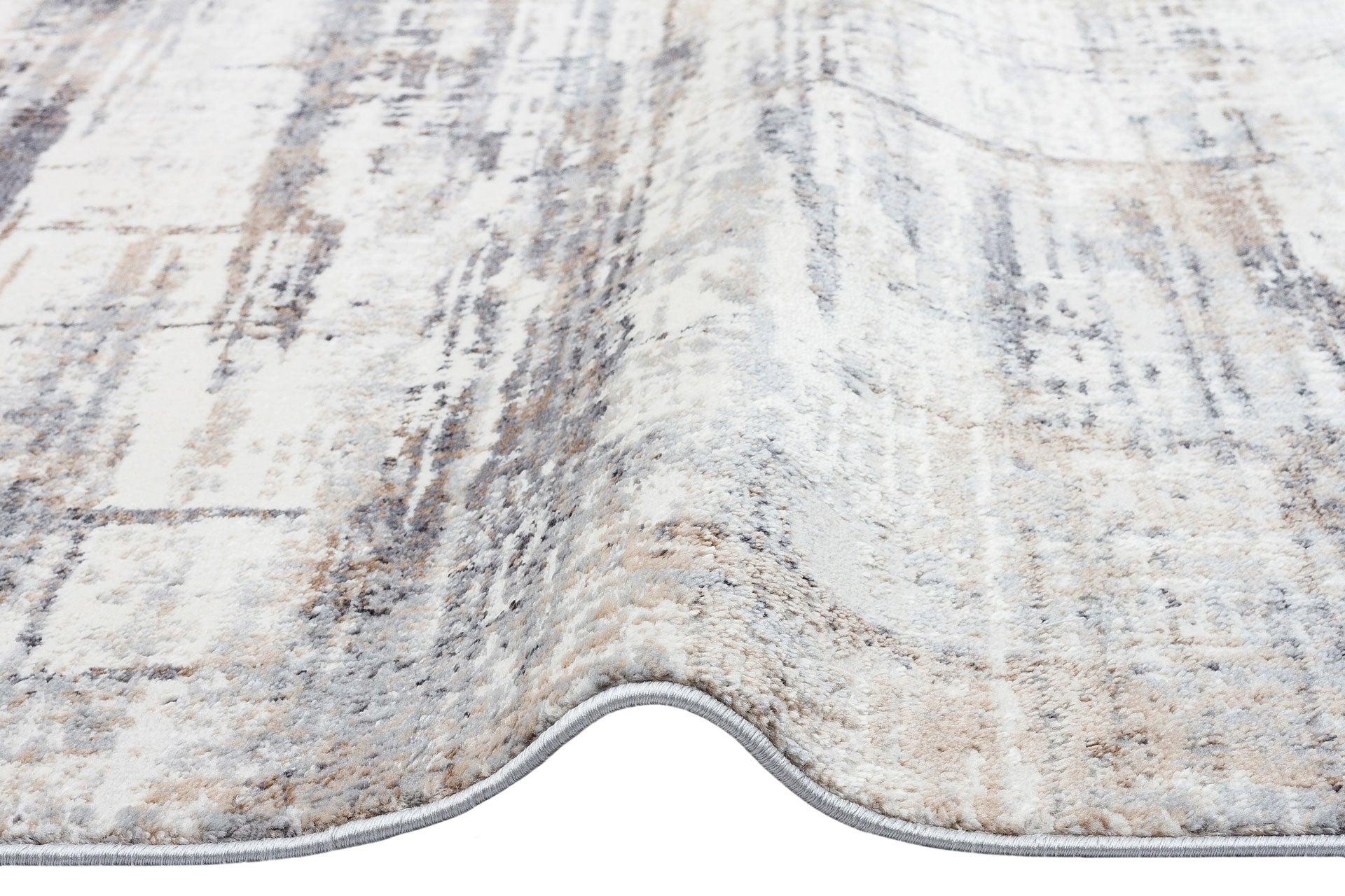 Vintage Area Rug – Machine Made Cream Washable Carpet with Anti Slip Backing