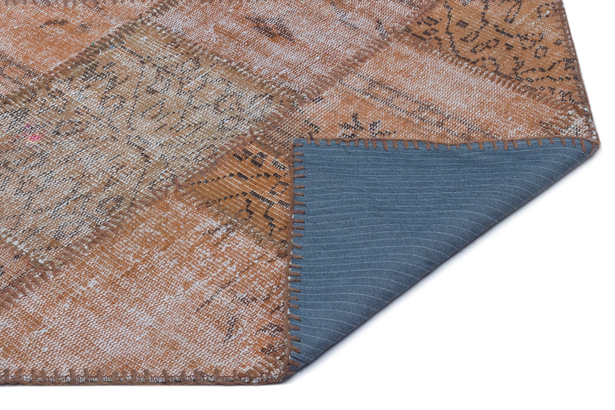 Iskece Brown Vintage Wool Handmade Area Rug 2'7" x 5'0"
