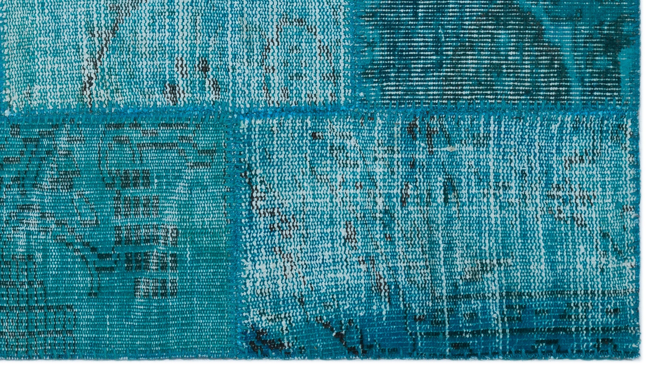 Iskece Turquoise Vintage Wool Handmade Area Rug 2'9" x 4'10"