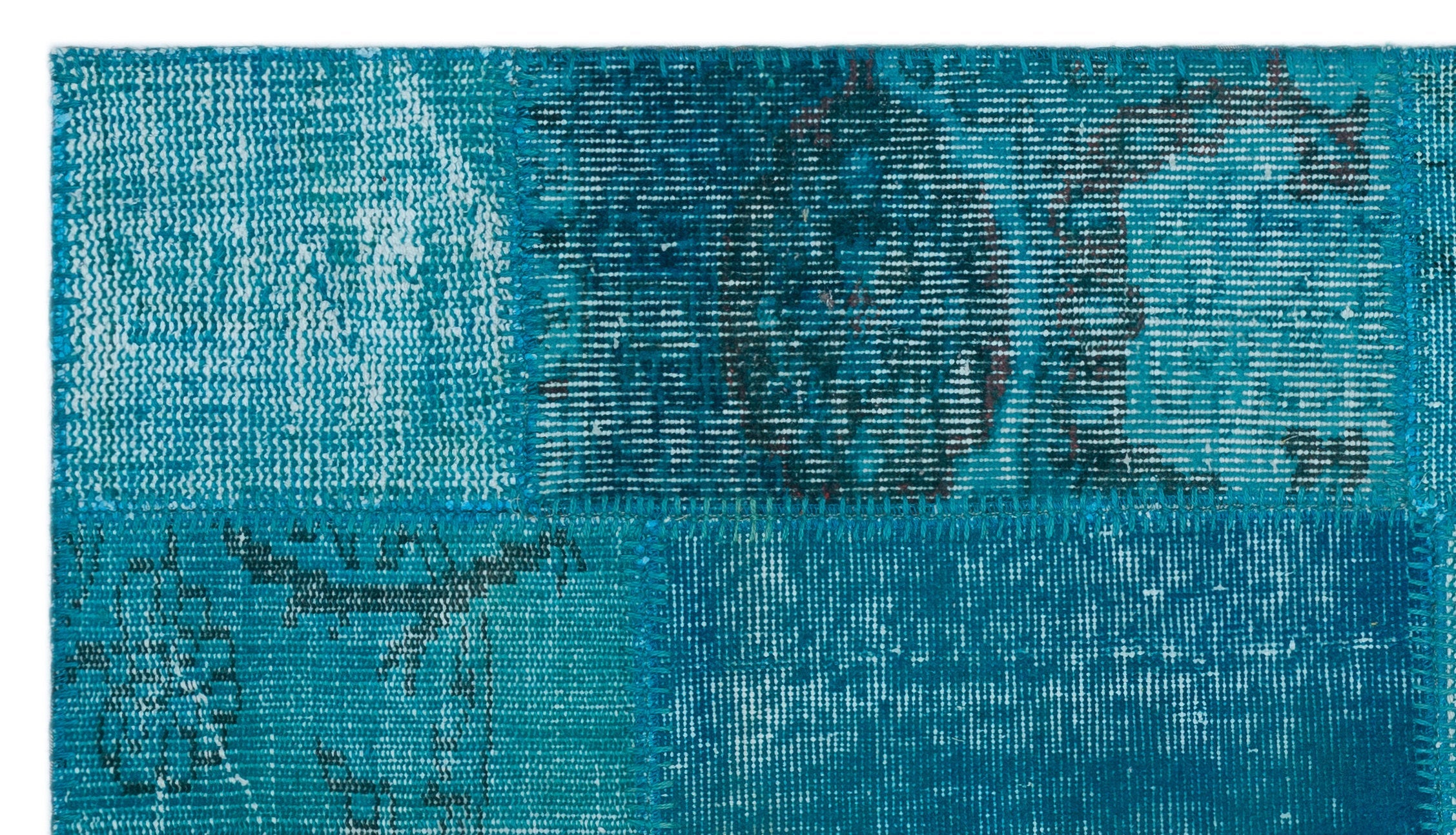 Iskece Turquoise Vintage Wool Handmade Area Rug 2'9" x 4'10"