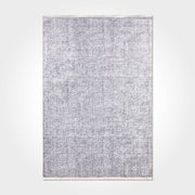 Modern Chenille Area Rug – Washable Non Slip Grey Cotton Chenille Carpet