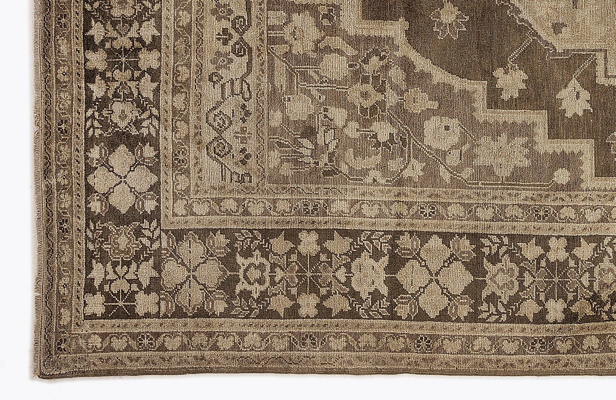 Kavala Red Classic Wool Handmade Area Rug 6'7" x 11'6"
