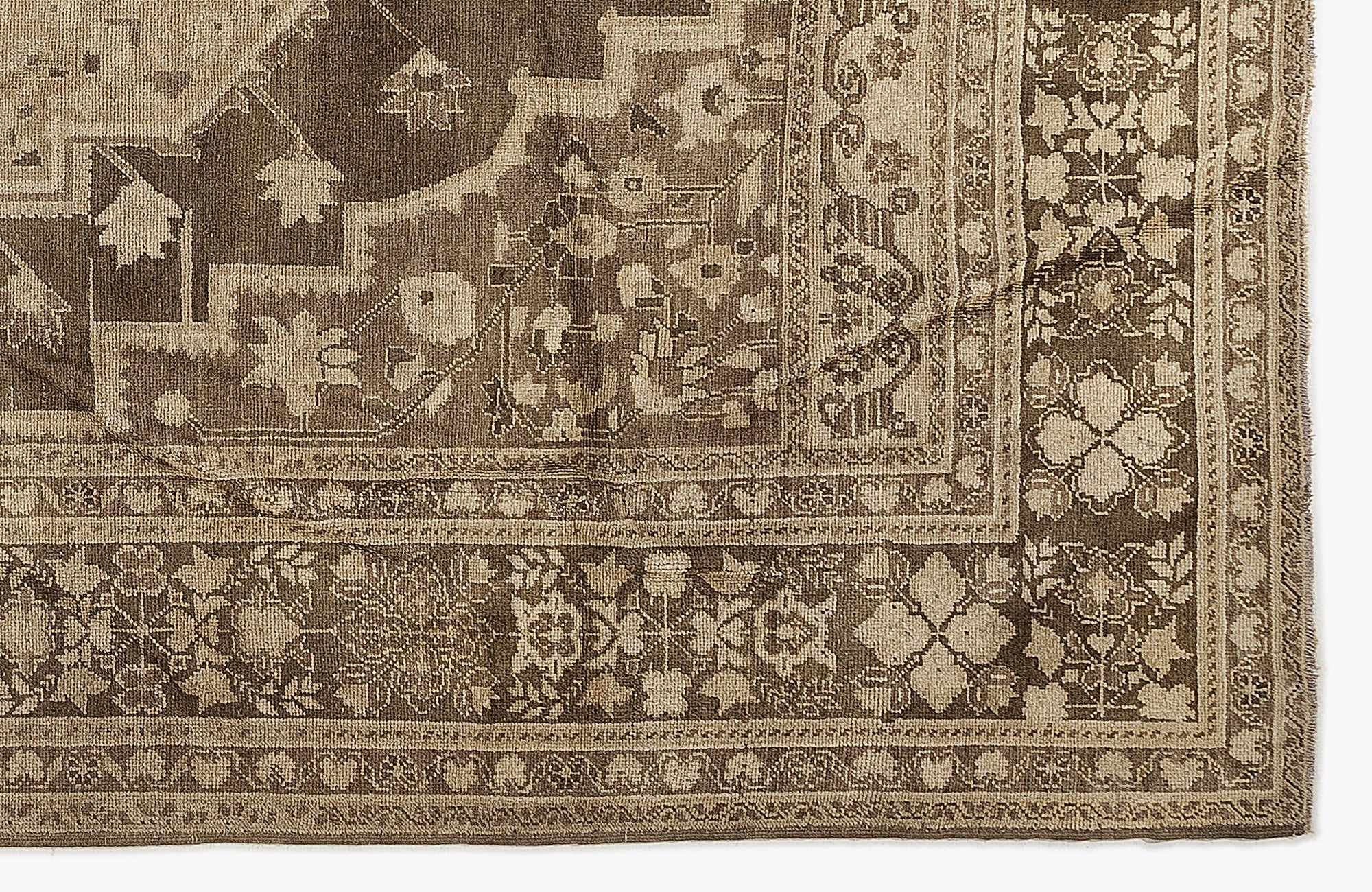 Kavala Red Classic Wool Handmade Area Rug 6'7" x 11'6"
