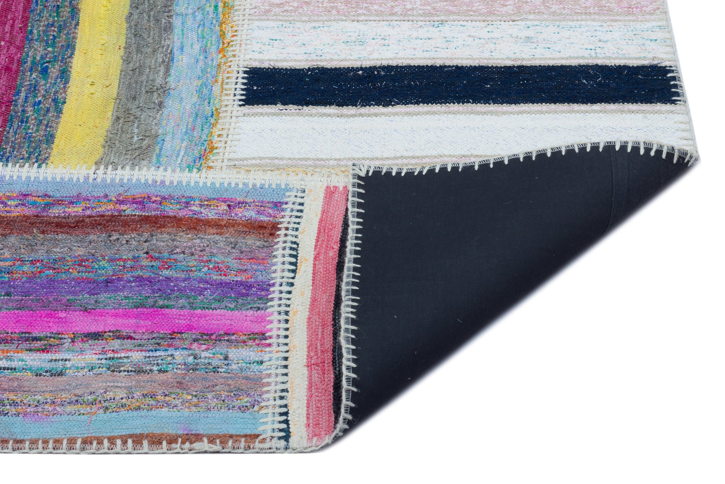 Teselya 22519 Multy Striped Wool Handmade Area Rug 5'3" x 7'5"