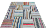 Teselya 22541 Multy Striped Wool Handmade Area Rug 5'3" x 7'5"