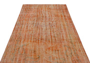 Atina Orange Vintage Wool Handmade Area Rug 5'1" x 8'6"