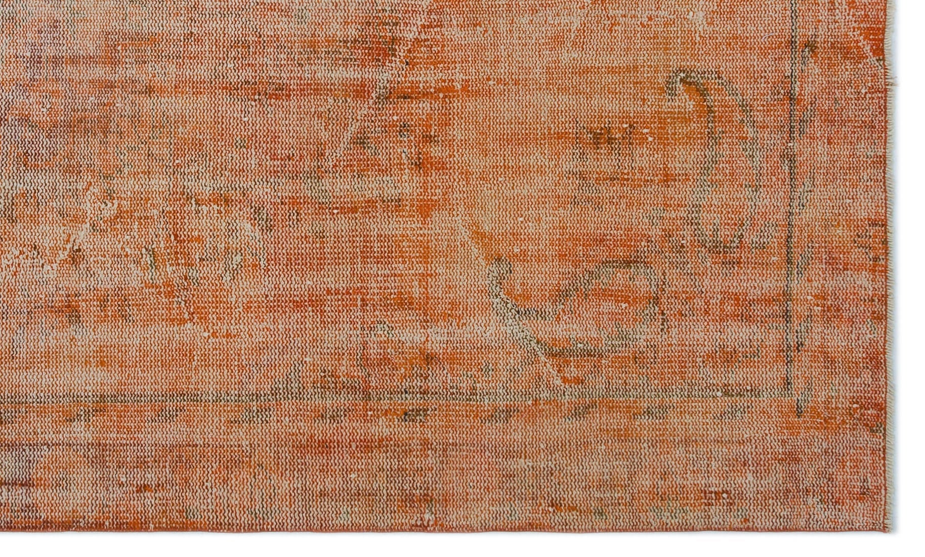 Atina Orange Vintage Wool Handmade Area Rug 5'1" x 8'6"
