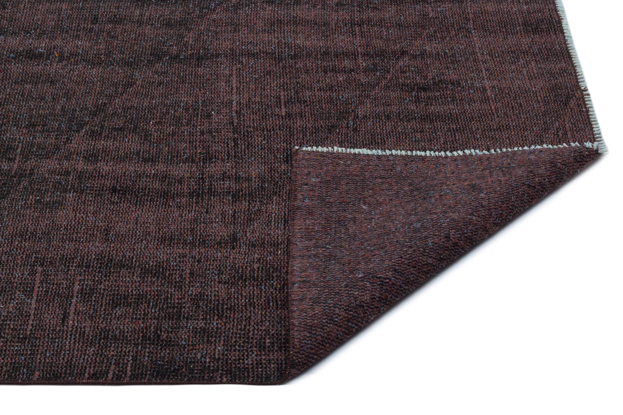 Atina Brown Vintage Wool Handmade Area Rug 5'5" x 8'8"