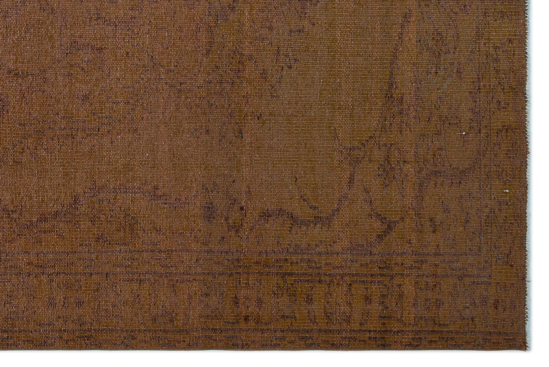 Atina Brown Vintage Wool Handmade Area Rug 5'11" x 8'9"