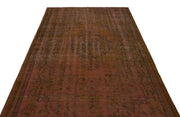 Atina Brown Vintage Wool Handmade Area Rug 6'0" x 10'1"