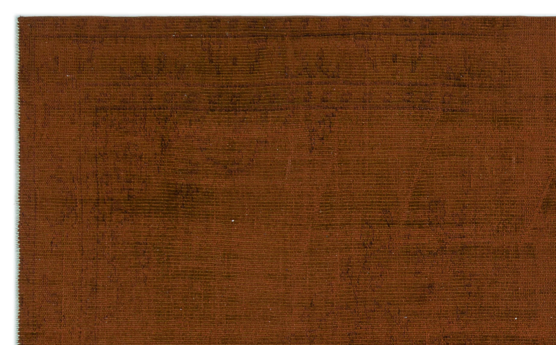 Atina Brown Vintage Wool Handmade Area Rug 4'9" x 9'7"