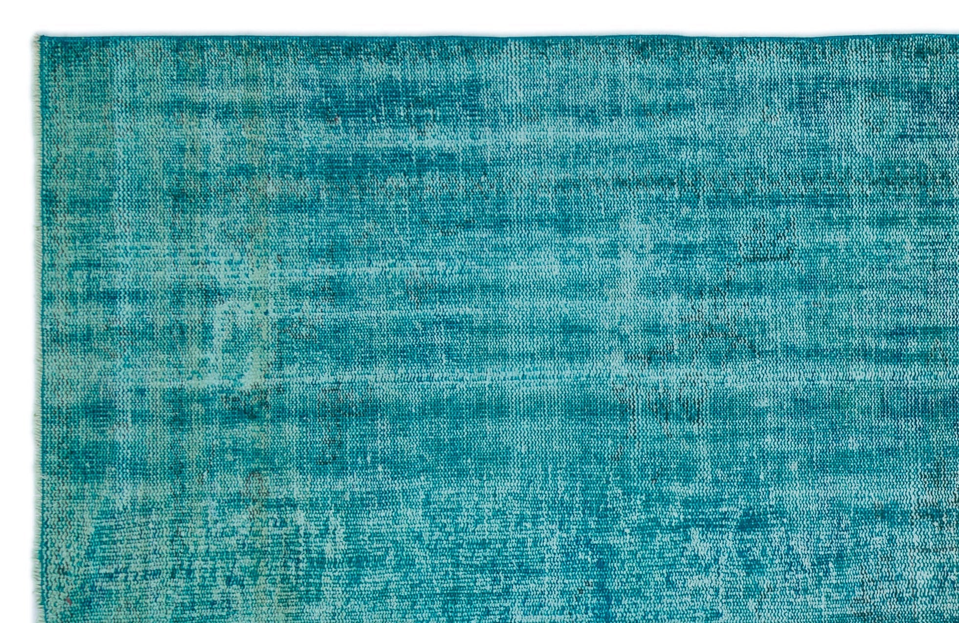 Atina Turquoise Vintage Wool Handmade Area Rug 5'11" x 9'0"