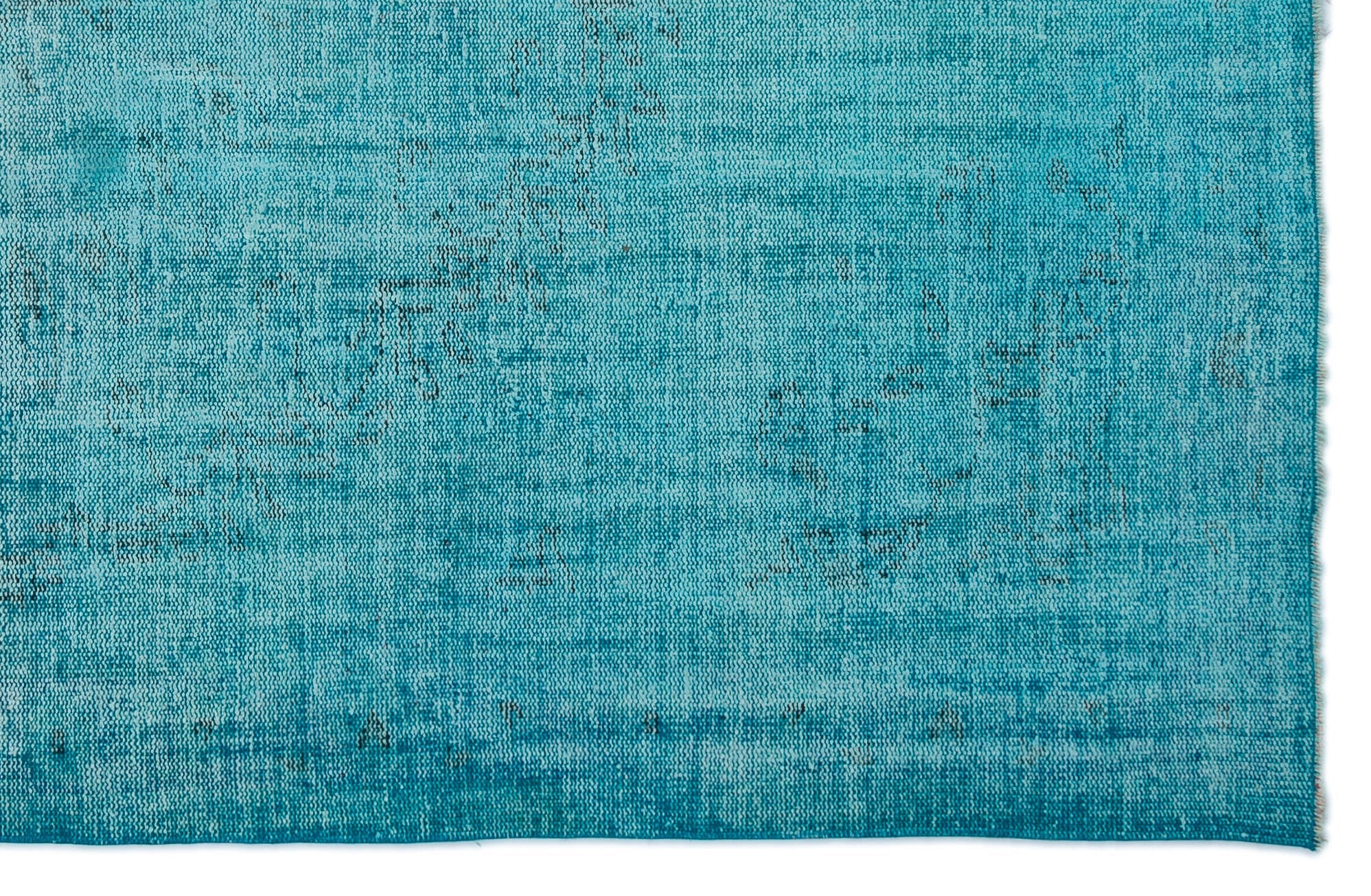 Atina Turquoise Vintage Wool Handmade Area Rug 5'7" x 10'0"
