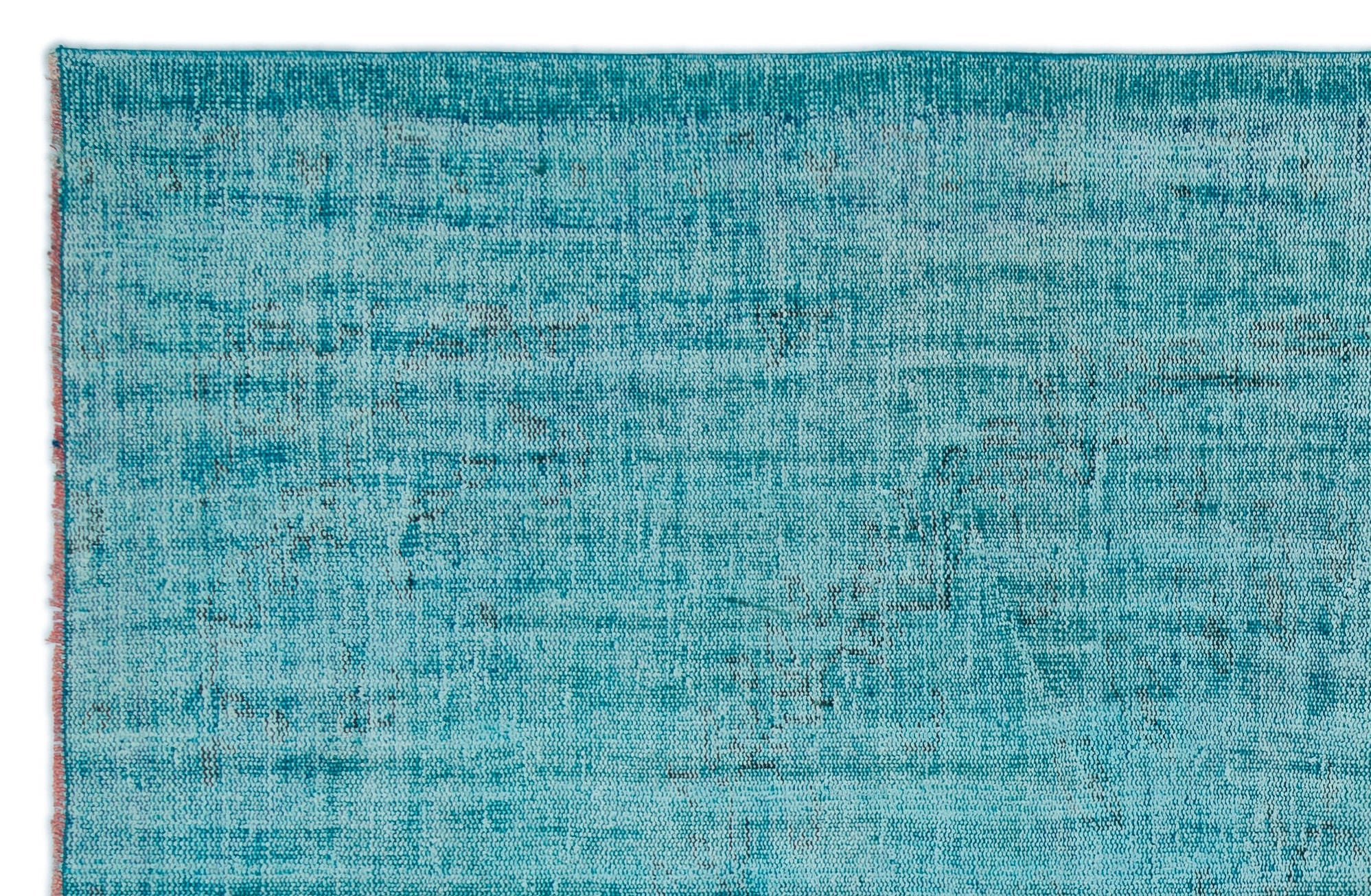Atina Turquoise Vintage Wool Handmade Area Rug 5'7" x 10'0"