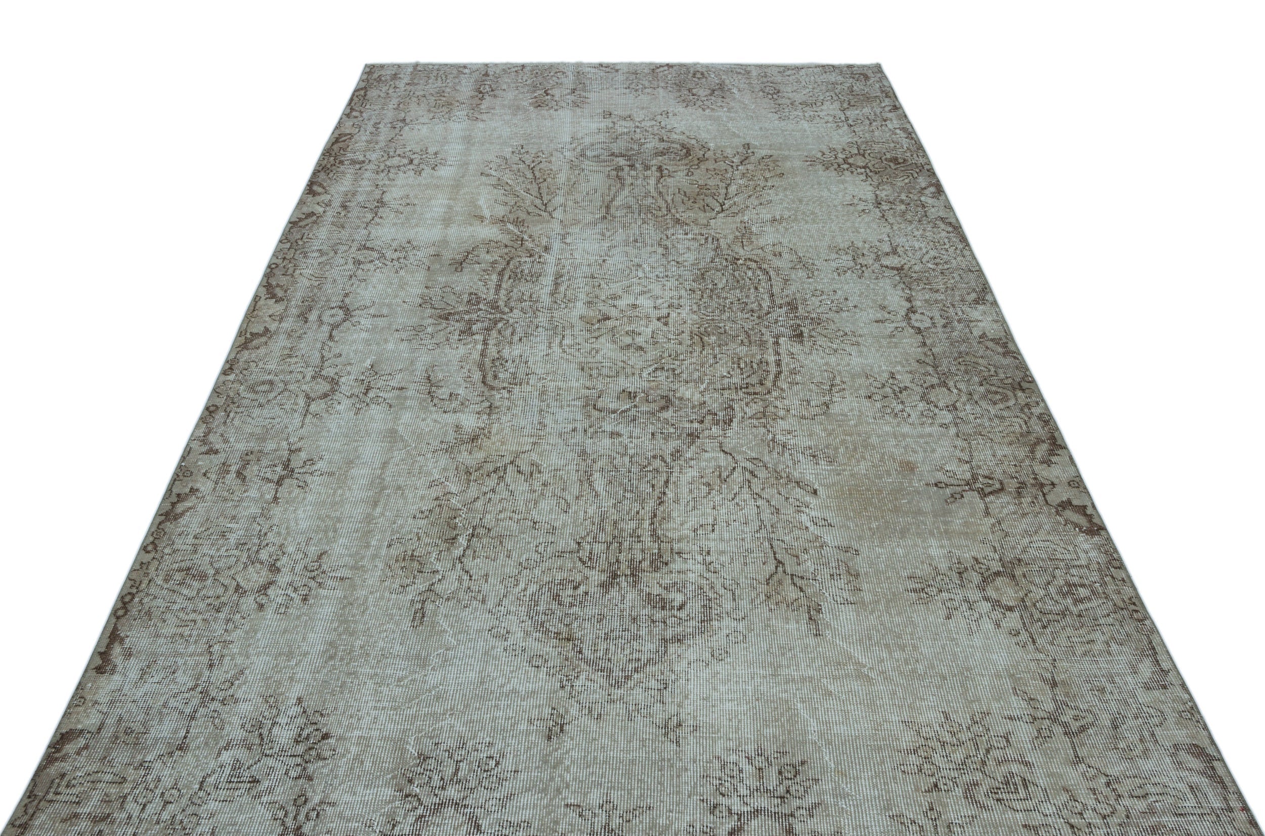 Atina Blue Vintage Wool Handmade Area Rug 5'11" x 9'7"