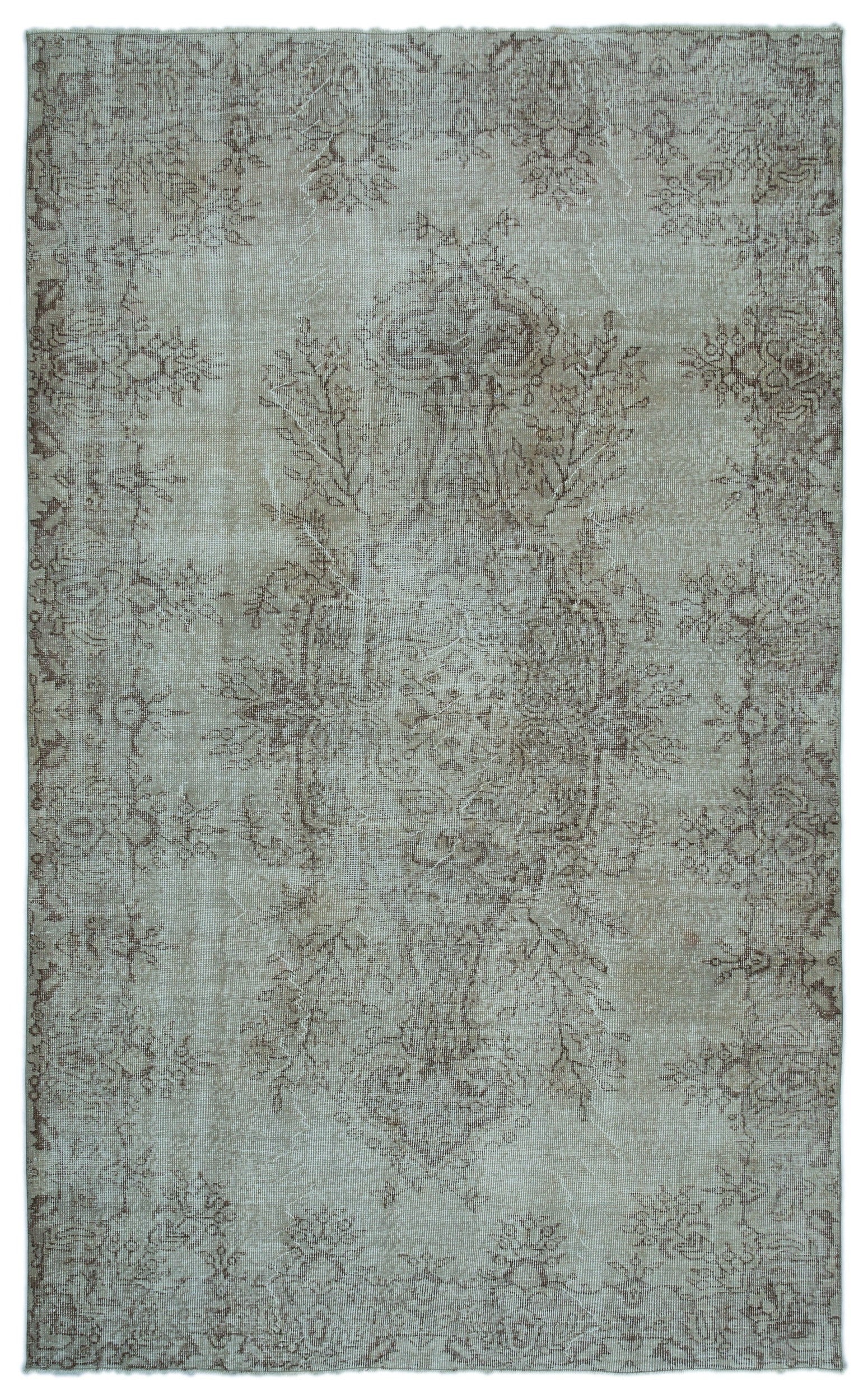 Atina Blue Vintage Wool Handmade Area Rug 5'11" x 9'7"