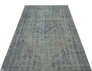 Atina Blue Vintage Wool Handmade Area Rug 4'9" x 8'9"