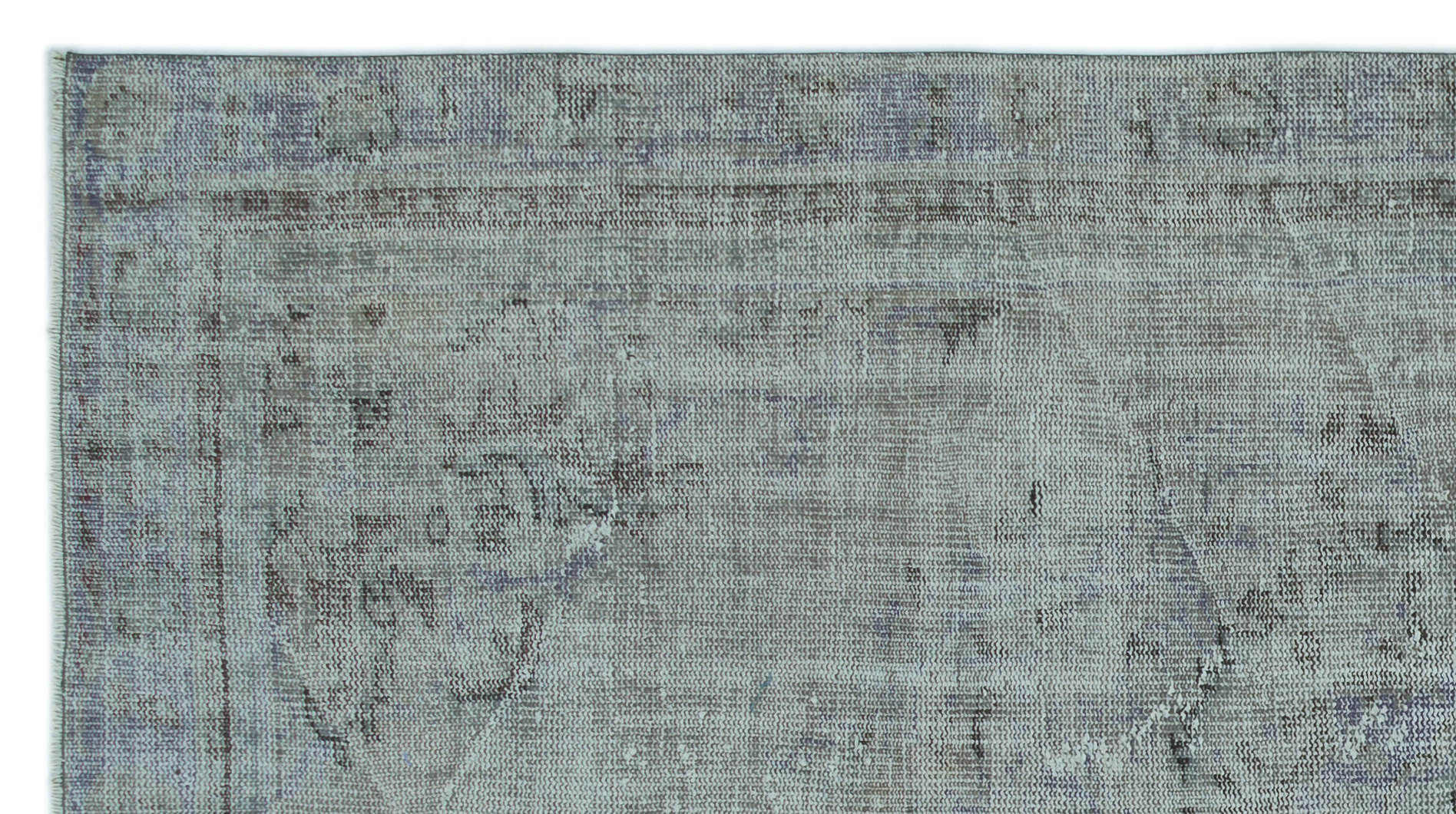 Atina Blue Vintage Wool Handmade Area Rug 4'9" x 8'9"