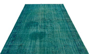 Atina Turquoise Vintage Wool Handmade Area Rug 6'0" x 9'3"
