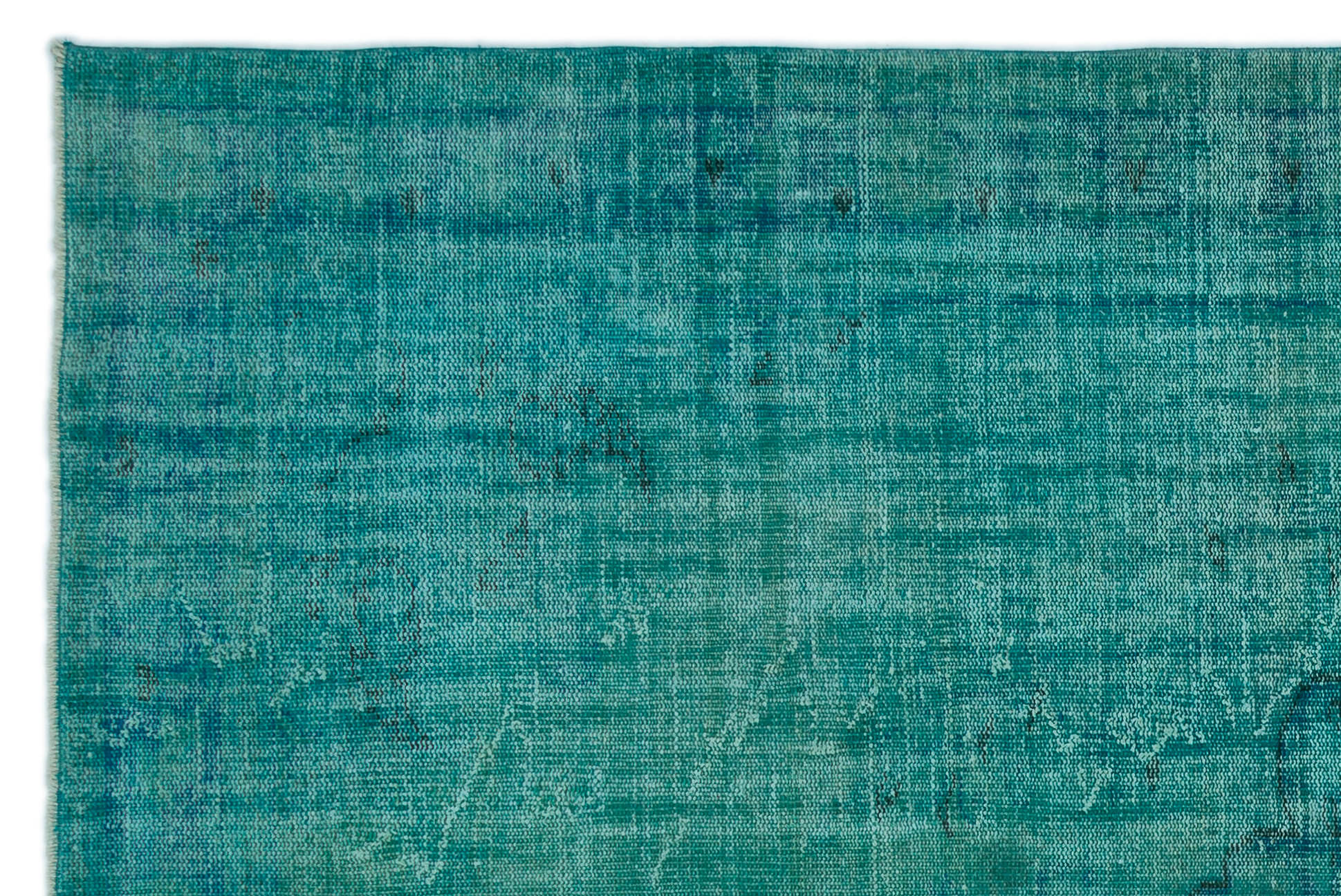 Atina Turquoise Vintage Wool Handmade Area Rug 6'0" x 9'3"