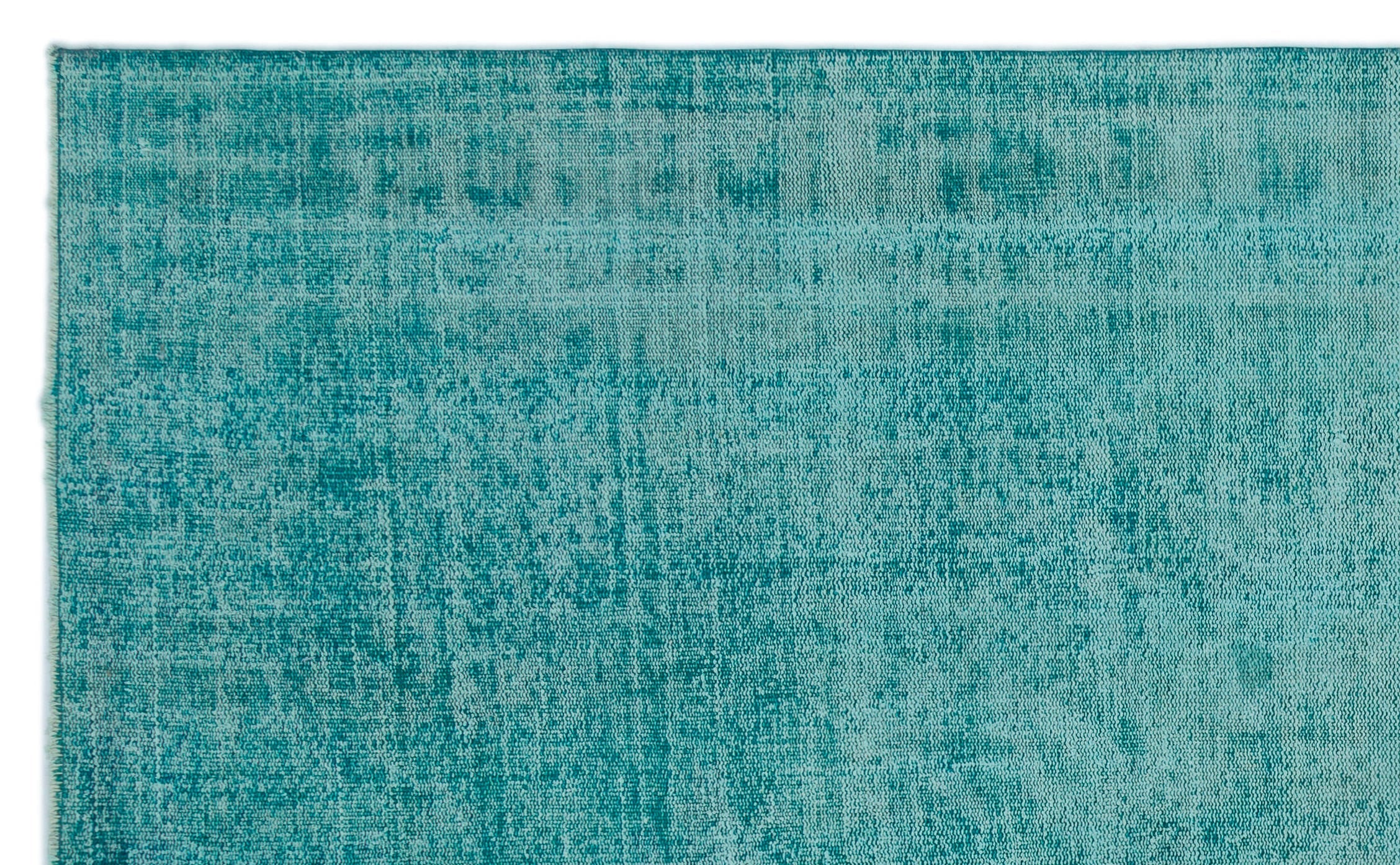 Atina Turquoise Vintage Wool Handmade Area Rug 6'3" x 10'6"