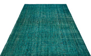 Atina Turquoise Vintage Wool Handmade Area Rug 5'11" x 8'6"