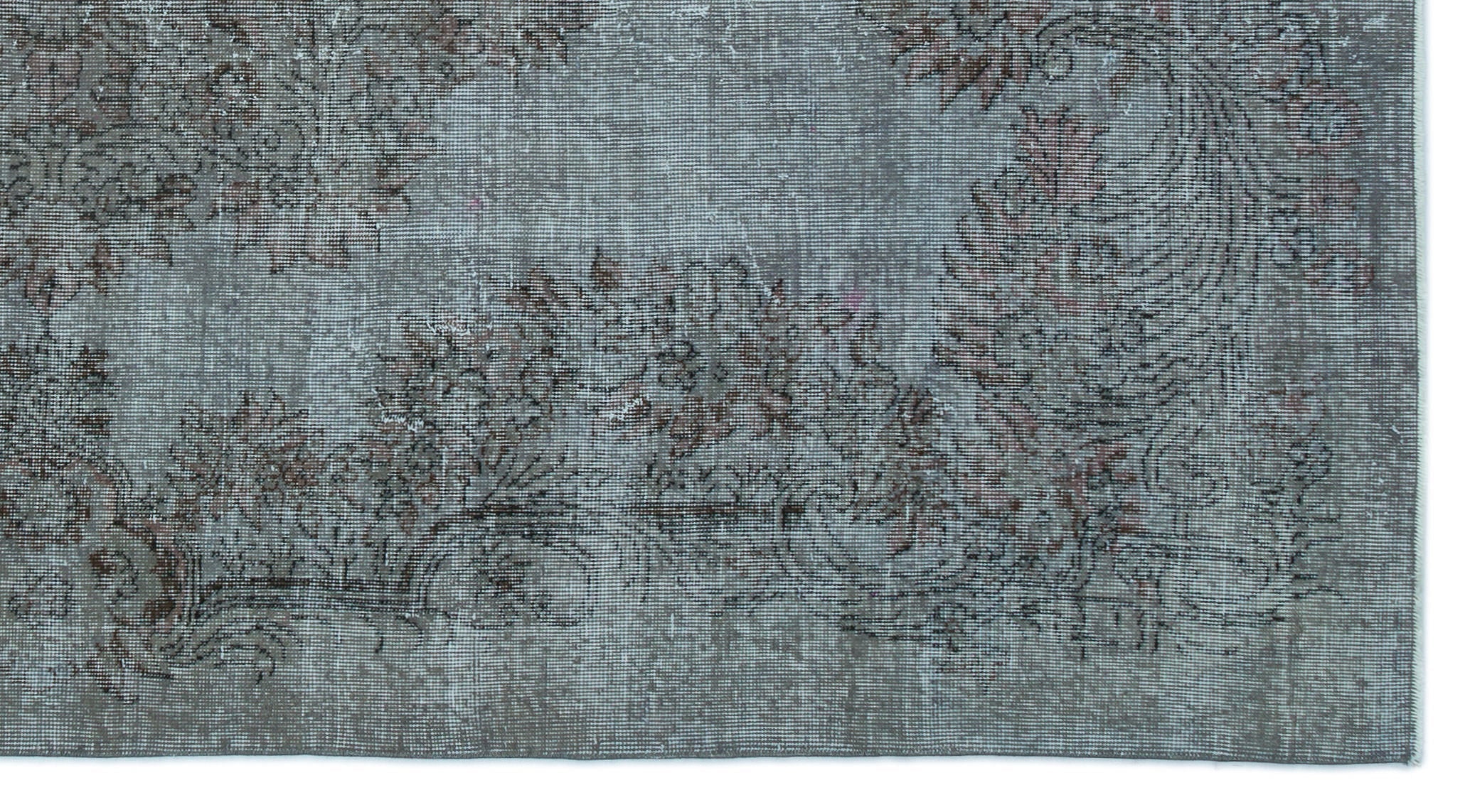 Atina Blue Vintage Wool Handmade Area Rug 5'3" x 9'7"