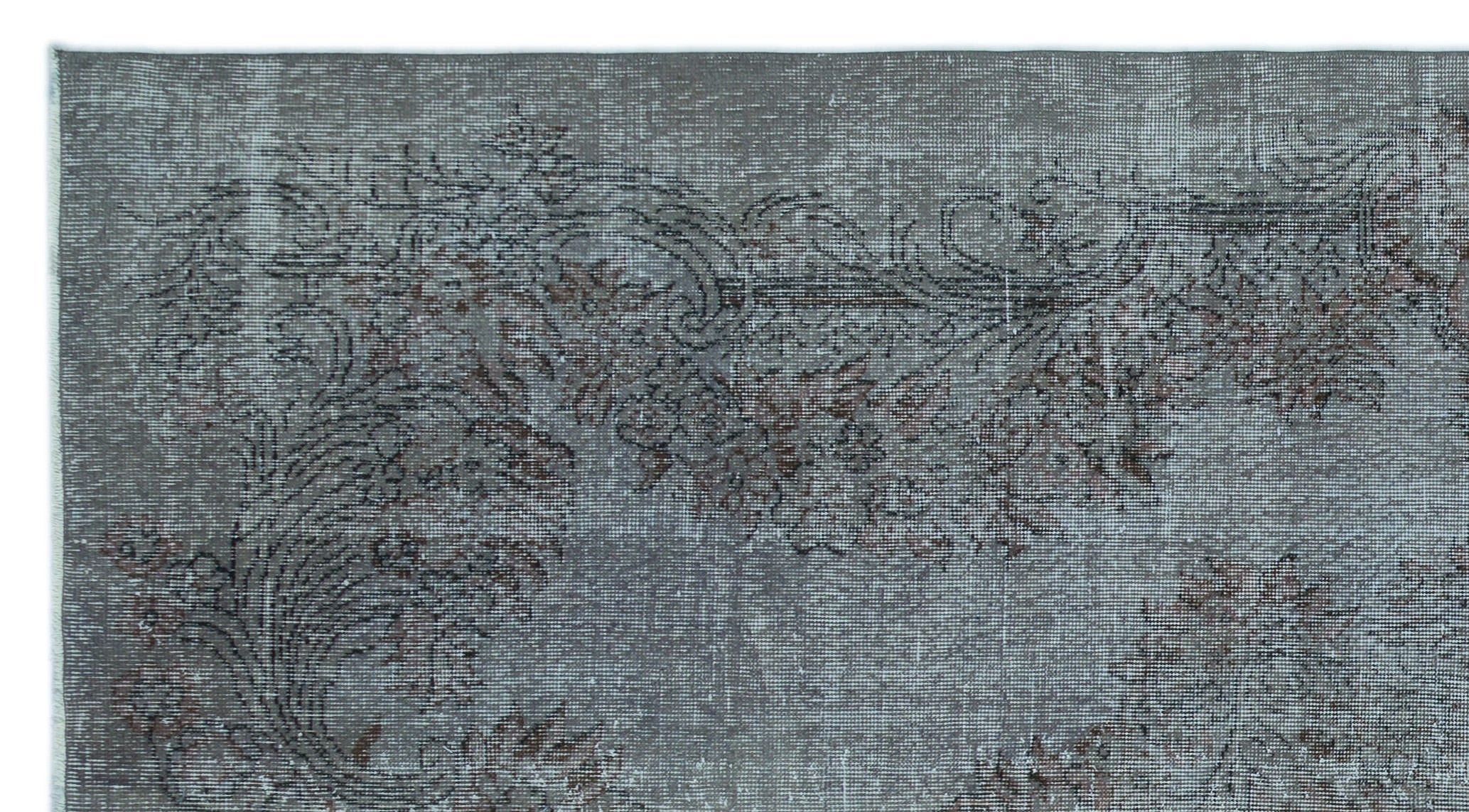 Atina Blue Vintage Wool Handmade Area Rug 5'3" x 9'7"