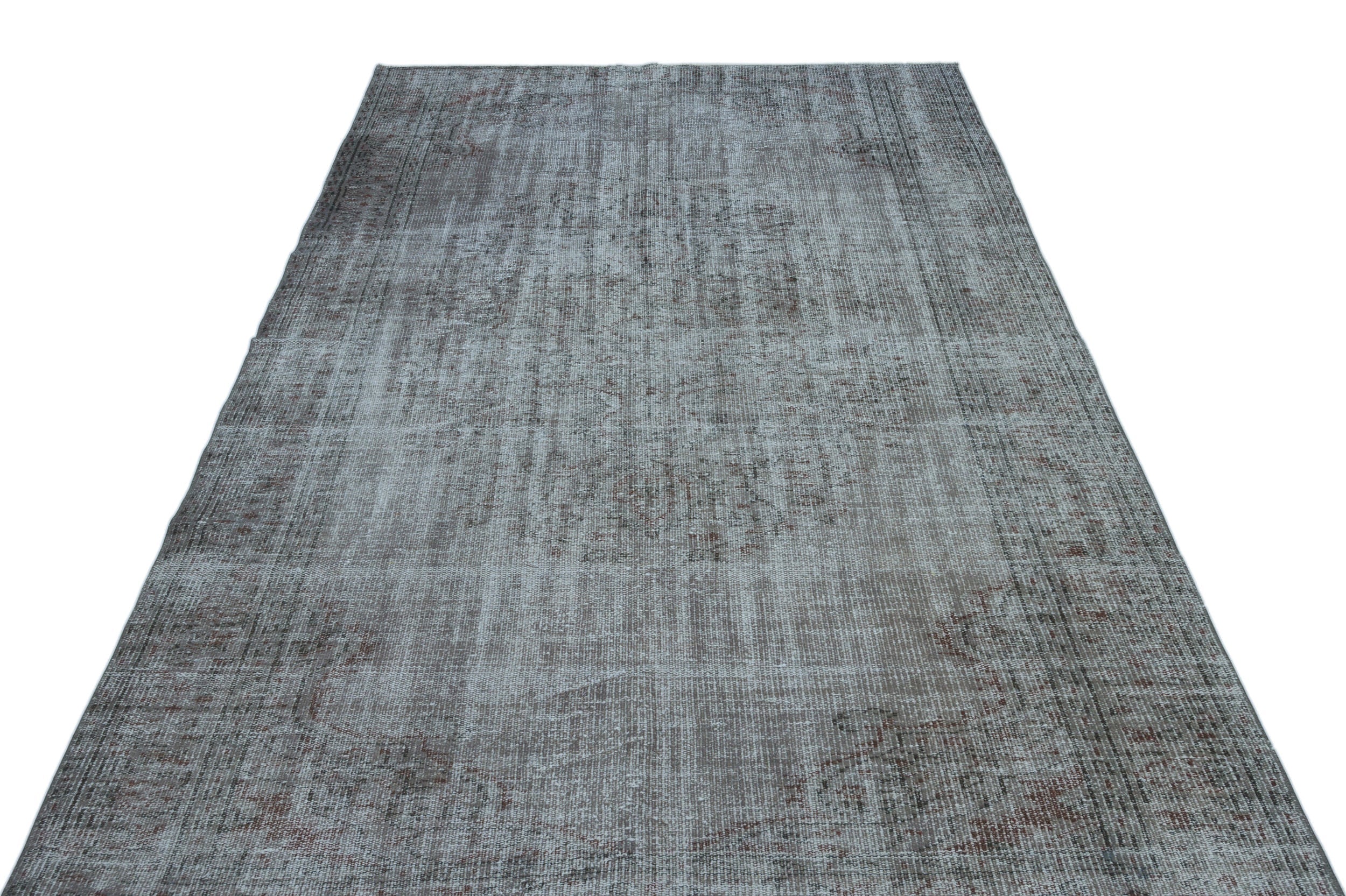 Atina Blue Vintage Wool Handmade Area Rug 5'9" x 8'10"