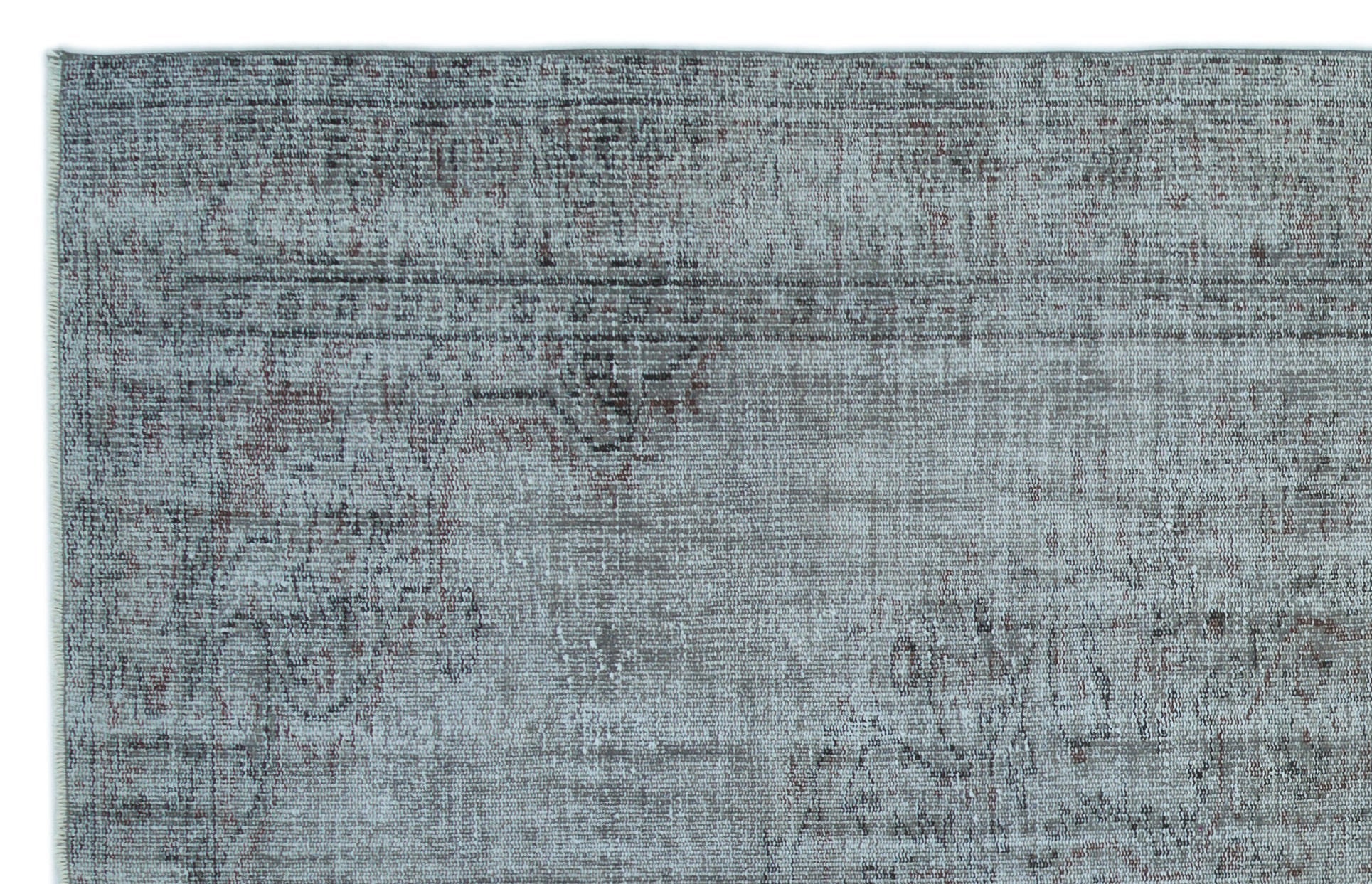 Atina Blue Vintage Wool Handmade Area Rug 5'9" x 8'10"