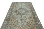 Atina Beige Vintage Wool Handmade Area Rug 5'8" x 9'5"