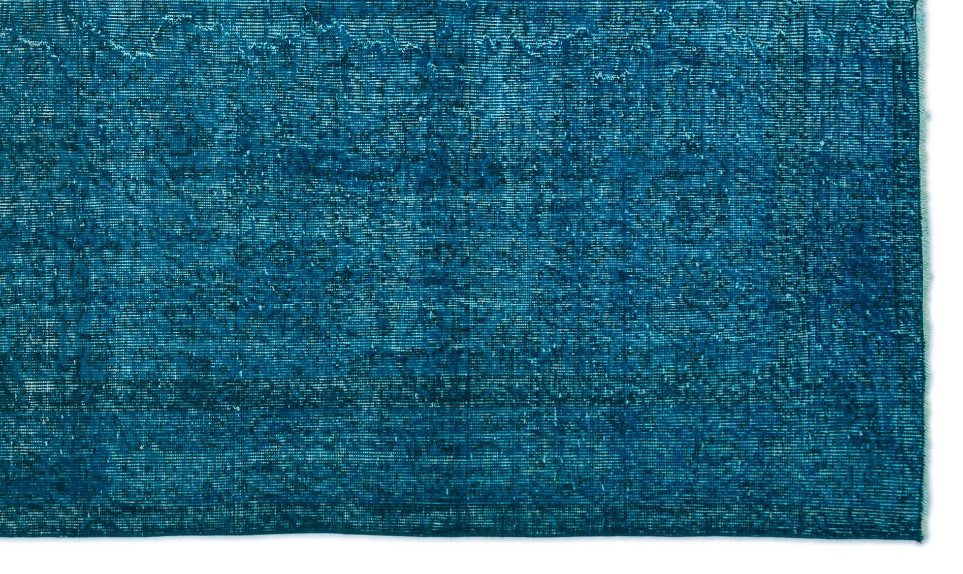 Atina Turquoise Vintage Wool Handmade Area Rug 5'4" x 9'1"