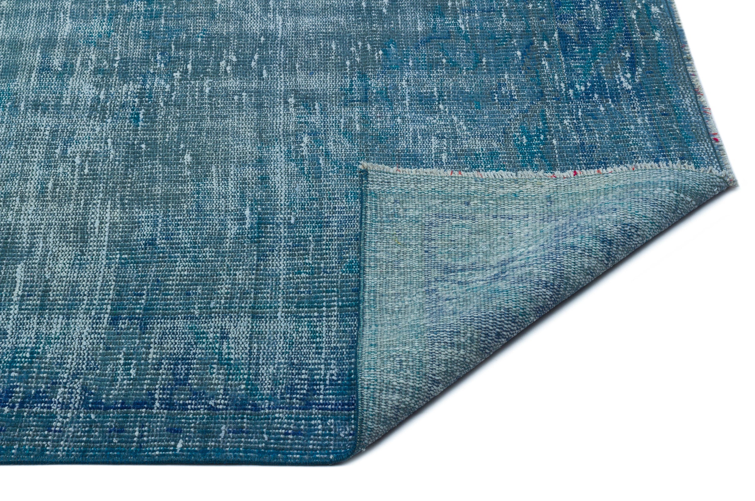 Atina Turquoise Vintage Wool Handmade Area Rug 5'11" x 8'8"
