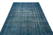 Atina Turquoise Vintage Wool Handmade Area Rug 5'11" x 8'8"