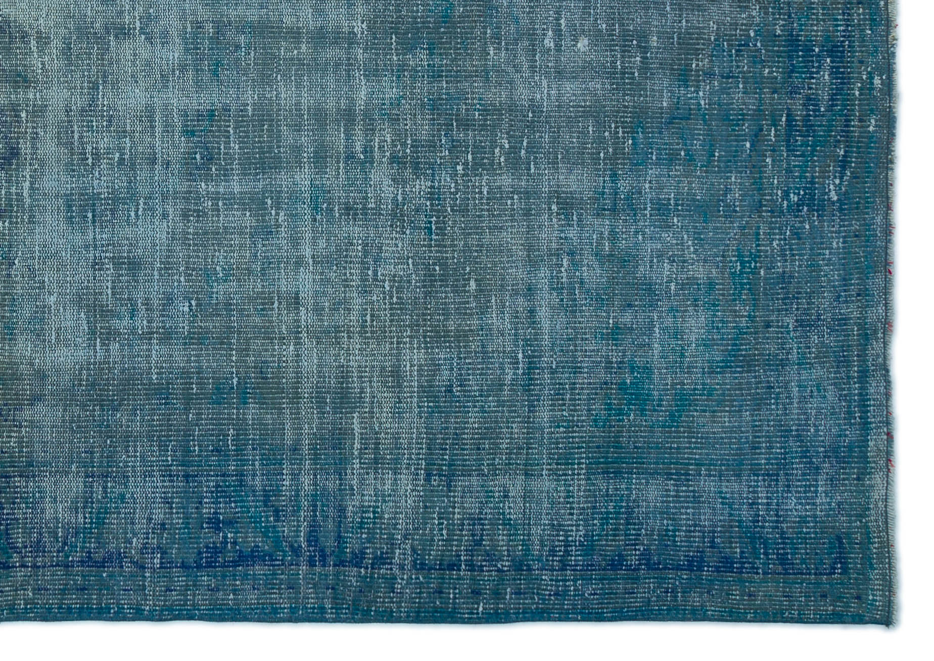 Atina Turquoise Vintage Wool Handmade Area Rug 5'11" x 8'8"