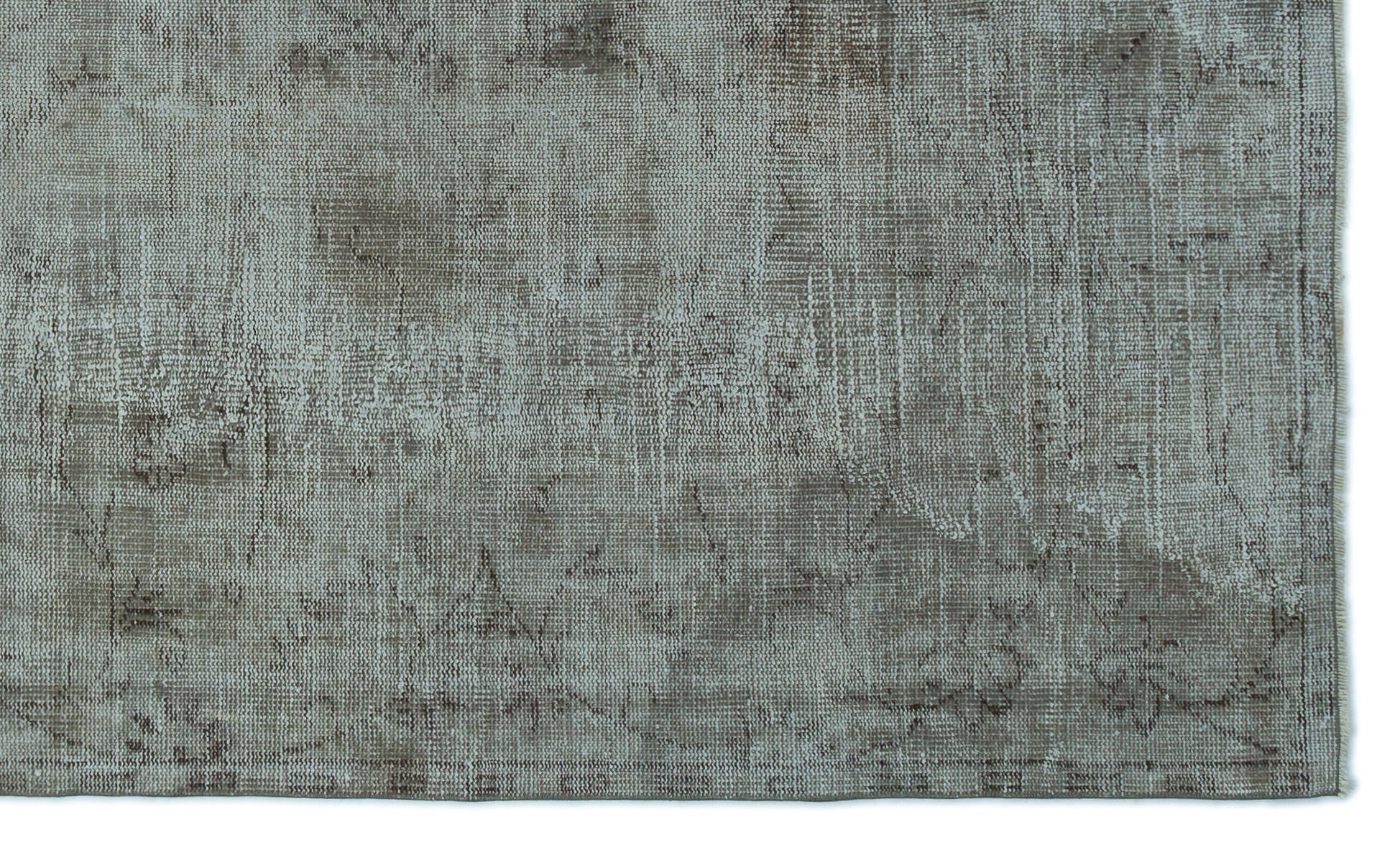 Atina Grey Vintage Wool Handmade Area Rug 5'5" x 9'0"
