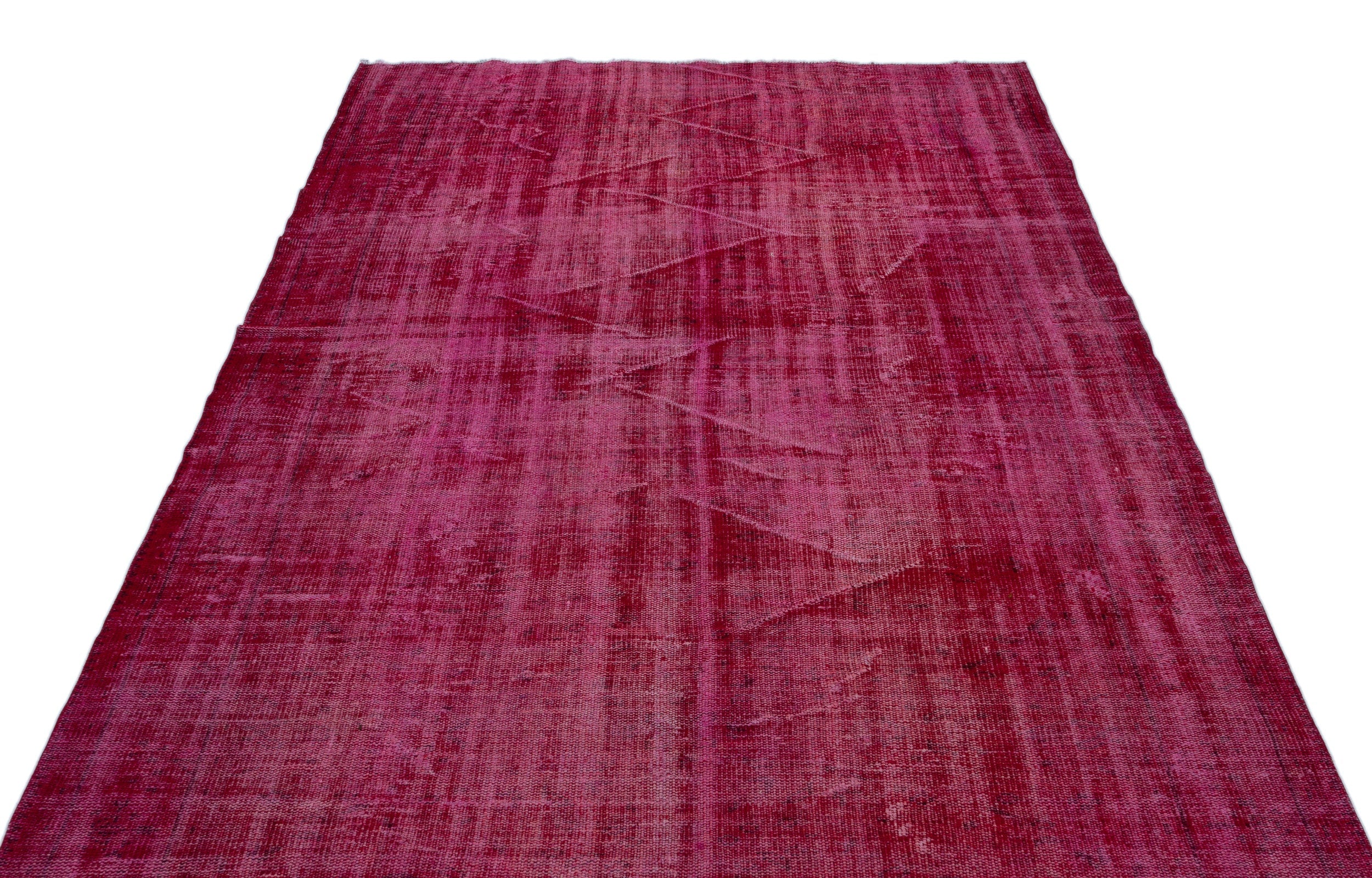 Atina Red Vintage Wool Handmade Area Rug 5'9" x 9'1"