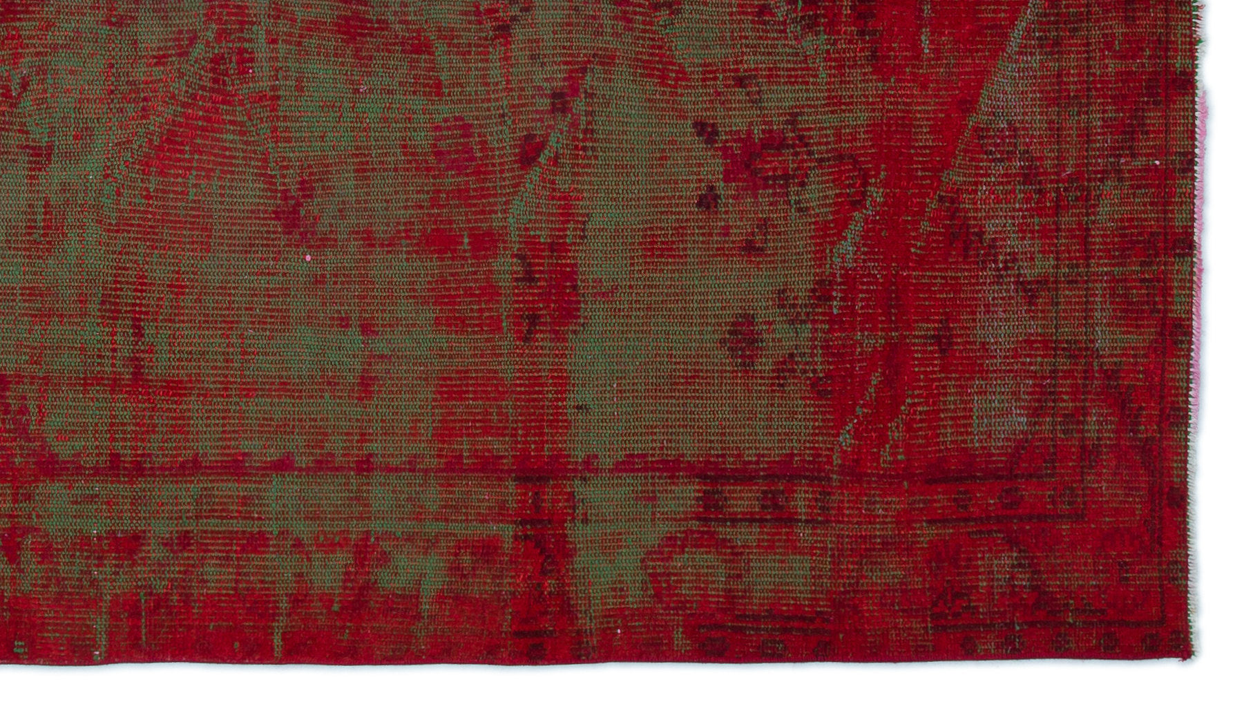 Atina Red Vintage Wool Handmade Area Rug 4'7" x 8'4"