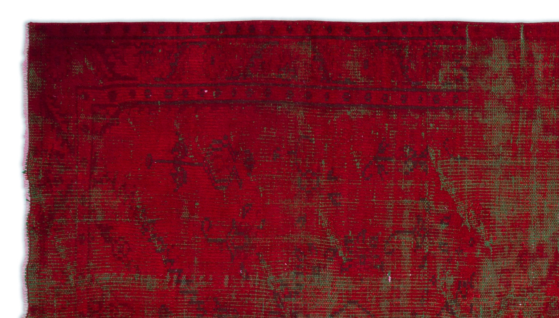 Atina Red Vintage Wool Handmade Area Rug 4'7" x 8'4"