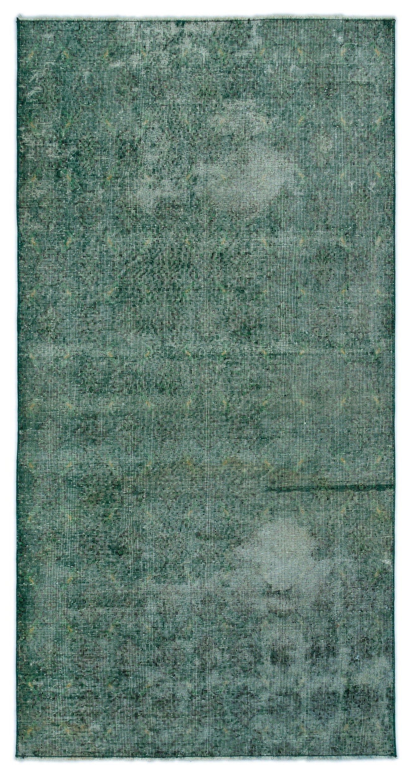 Atina Green Vintage Wool Handmade Area Rug 3'7" x 7'0"