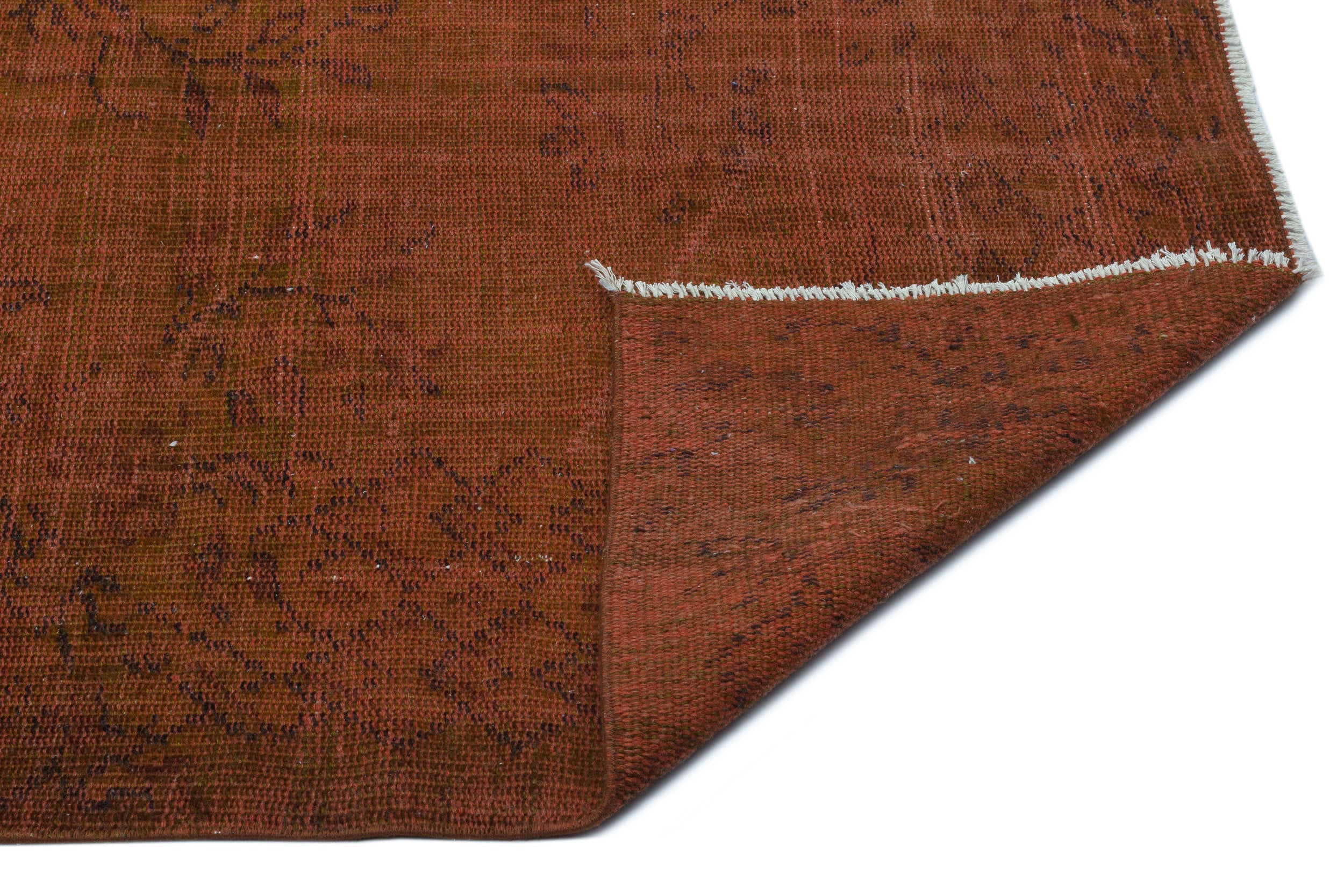 Atina Brown Vintage Wool Handmade Area Rug 5'8" x 7'10"