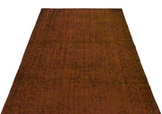 Atina Brown Vintage Wool Handmade Area Rug 5'8" x 7'10"