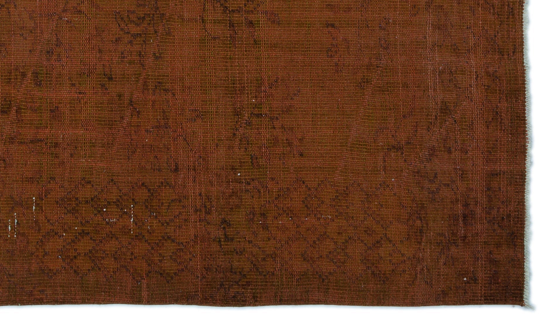 Atina Brown Vintage Wool Handmade Area Rug 5'8" x 7'10"