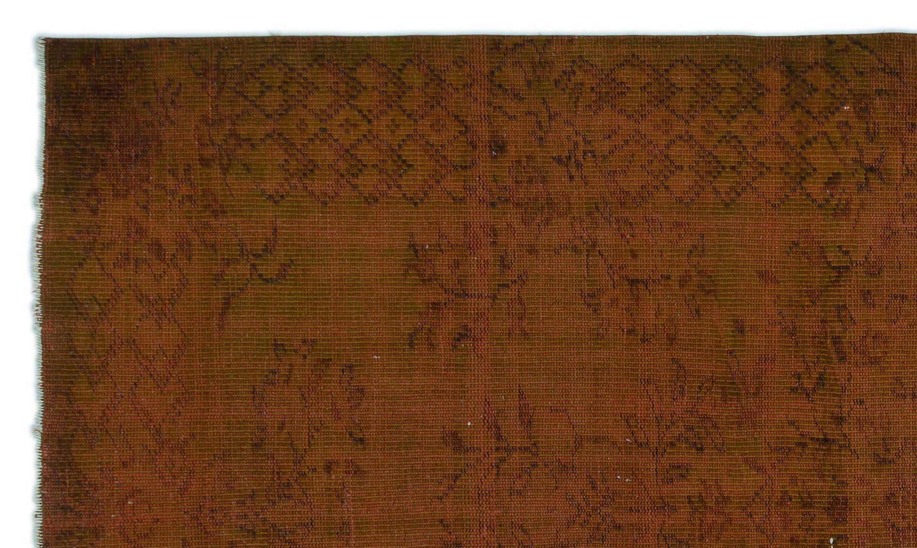 Atina Brown Vintage Wool Handmade Area Rug 5'8" x 7'10"